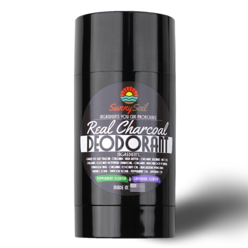 Family Owned Sunny Soil Company Homemade Activated Charcoal Deodorant🦨